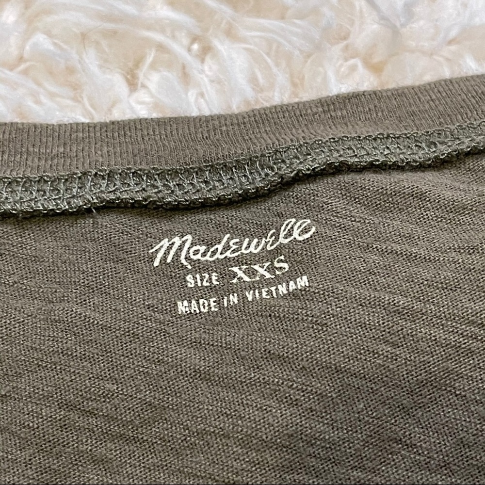 Madewell Olive Crewneck Pocket Tee - Picture 6 of 6
